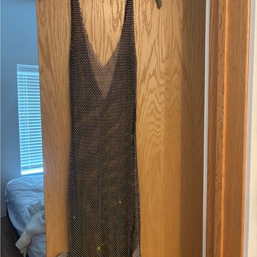 Black Mesh Dress